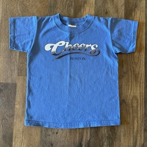 Cheers TV Show in Boston Boys/Girls  XS T-Shirt Blue Graphic Tee - Picture 1 of 7