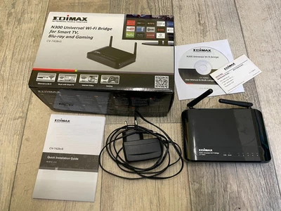 Edimax N300 Ponte Wi-Fi Universale per Smart TV Blu-Ray e Gaming CV-7428nS - Immagine 1 di 4