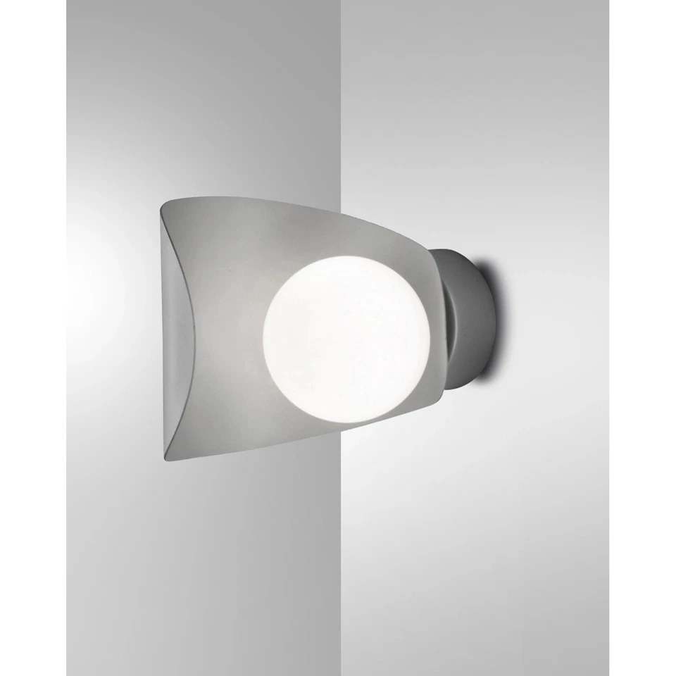 Applique Adria Argento 1 Luce Calda Design Moderno per Vendite e Marketing - Immagine 1 di 1