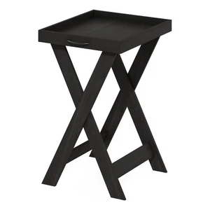 Furinno Classic Tray Table with Removable Tray in Espresso - Picture 1 of 6