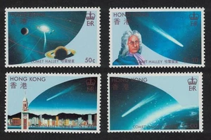 Hong Kong Appearance of Halley's Comet 4v 1986 MNH SG#507-510 MI#478-81 - Picture 1 of 1