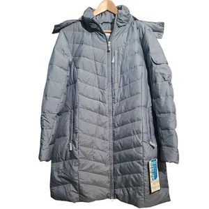 Eddie Bauer Women's Blue Sun Valley Down Parka Size 1X NWT - Picture 1 of 6