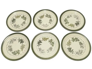Set of 6 Corelle Thymeless Herbs 10¼" Dinner Plates – Green Herb Pattern - Picture 1 of 3