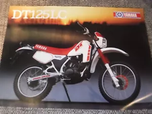 YAMAHA DT125LC MOTORCYCLE Sales Specification Leaflet c1987 #LIT-3MC-0107934-87E - Picture 1 of 2