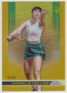 2024 Topps Chrome Tennis Danielle Collins #41 1st Gold Refractor 18/50 - Bild 1 von 2