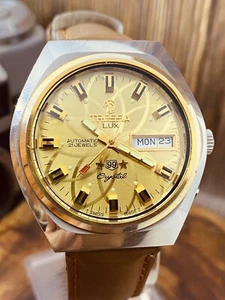 Tressa Lux Crystal Automatic Watch Swiss 1970s Vintage NOS Cal AS 5206 #5685 - Picture 1 of 17