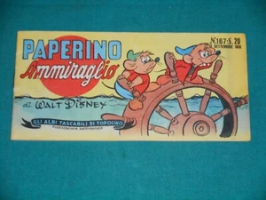 GLI ALBI TASCABILI DI TOPOLINO N. 167 orig. Walt Disney 1951 - QUASI ECCELLENTE - Picture 1 of 2