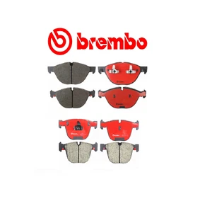 Front Brake Pads & Rear Brake Pad Set OEM Brembo Ceramic + Sensor for BMW X5 - Picture 1 of 1