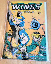 WINGS COMICS #89 GOLDEN AGE  *1948* 2.0 BONDAGE COVER GA