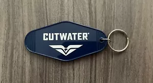 CUTWATER Spirits Keychain Hotel/Motel-Style Liquor Drink Navy-Blue White Plastic - Picture 1 of 7