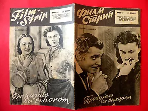 Vom Winde verweht 1954 CLARK GABLE VIVIEN LEIGH SELTENES EXYU FILMPROGRAMM - Bild 1 von 10