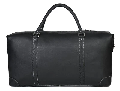 Stylish Leather Travel Duffel Bag - Image 1 of 4