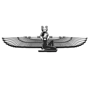 Winged Isis Plastic Auto Emblem - [Silver][5 3/4'' x 2''] - Picture 1 of 1