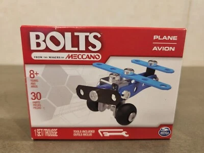 NEW Bolts~Meccano Erector Model Sets~Plane~Spin Master Educational Kits~Airplane - Image 1 of 4