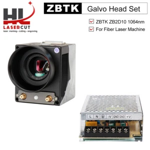 ZBTK ZB2D10 Fiber Laser Scanning Scanner Galvo Head Set 1064nm with Power Supply - Picture 1 of 9