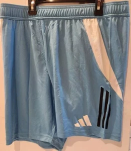 Adidas Aeroready Tiro Pb Sho Shorts Light Blue Men Size Large New With Tags - Picture 1 of 7