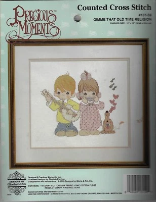 Precious Moments - Dame That Old Time Religion - Kit de punto de cruz contado #131-59 Foto 1 de 2