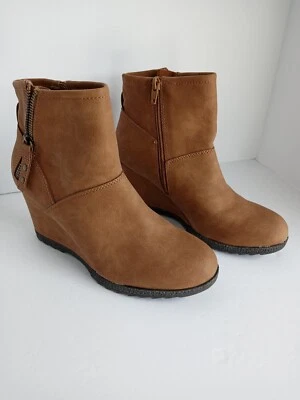 Солнце + камень молнии на танкетке ботинки женские туфли размер 7 коричневый - Изображение 1 из 4