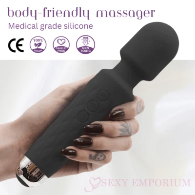SEXY EMPORIUM Muscle Massager Full Body Electric Relaxing Vibration Magic Wand Waterproof UK