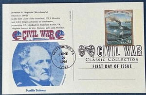 Panda Postkarte UX200 Bürgerkriegsmonitor und Virginia Hampton Virginia - Bild 1 von 2