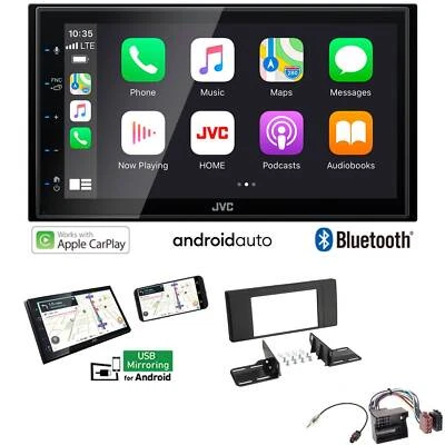 JVC KW-M560BT Autoradio Apple CarPlay Android Auto für BMW X5 2000-2006 schwarz - Bild 1 von 4