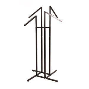 SSWBasics Black 4 Way Adjustable Clothing Rack with Slanted Arms - Retail - Picture 1 of 2