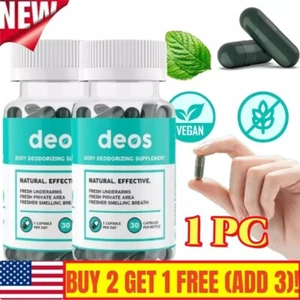 1 PACK DEOS Suplemento Desodorante Interno - Desodorante Cuerpo Completo EE. UU. - Imagen 1 de 10