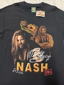 Stunning! NWT 1998 WCW NWO Kevin Nash Shirt Dragon Tiger Big Sexy LARGE Licensed - Picture 1 of 7