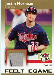 2007 Fleer Ultra Justin Morneau Feel The Game FG-JM Game Used Memorabilia Twins - Picture 1 of 2
