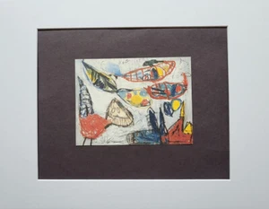 Karel Appel "Sleeping City " Offset matted Lithograph print 1991 - Picture 1 of 2