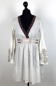 Odd Molly 508 womens white shirt blouse tunic Size 2 M - Picture 1 of 6