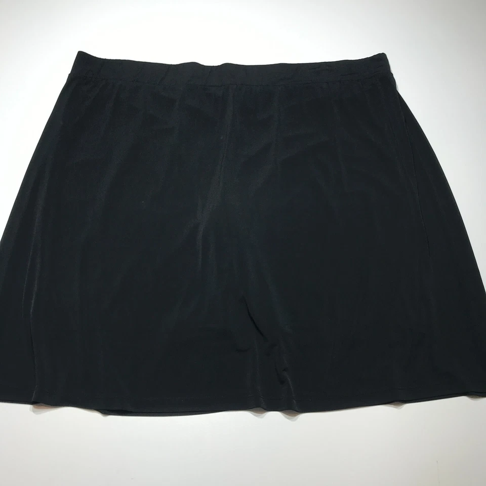 Falda Merona para mujer talla 4 negra elástica activa hasta la rodilla Foto 1 de 4