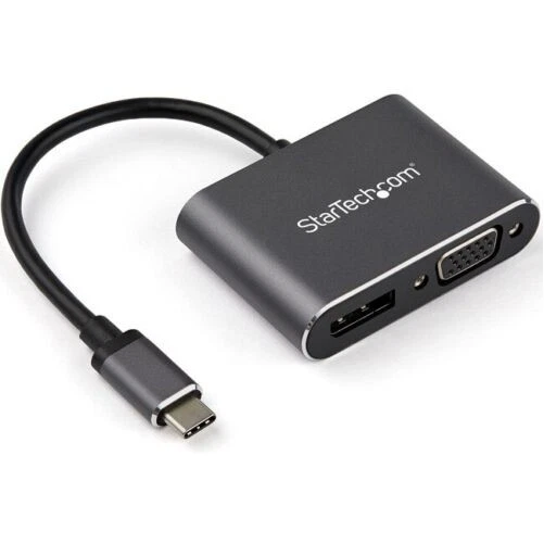Startech CDP2VGAW USB C TO VGA ADAPTER DONGLE TB3 USB TYPE C TO VGA VIDEO CONVER - Image 1 of 1