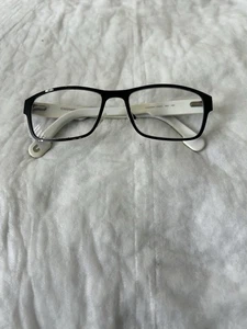 Gafas cuadradas Carrera 1100/V 003 negras blancas 55-18-145 - solo marcos - Imagen 1 de 10