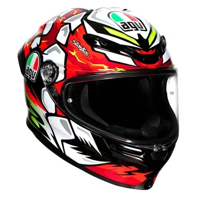 AGV K6 S Bezzecchi 2024 Brillo Negro Rojo Blanco, Casco de Moto Cara Completa, 2206 Foto 1 de 4
