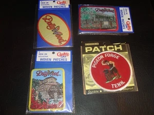 1980s Dollywood and Pigeon Forge Patches, 4 Different, Unused - Picture 1 of 1