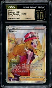 2022 Pokemon Silver Tempest Serena FULL ART #193 CGC 10 PRISTINE - Picture 1 of 2