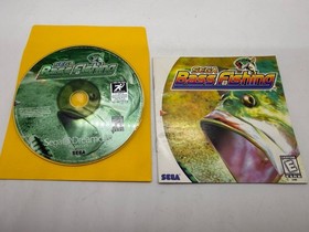 Sega Bass Fishing (Sega Dreamcast, 1999) DISC AND MANUAL ONLY