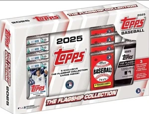 2025 Topps MLB Baseball Flagship Collection Super Box (12 Packs + 3 Bonus Packs) - Bild 1 von 2