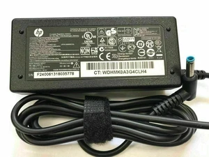 Genuine OEM 65W HP AC Adapter Charger blue tip 19.5V 3.33A Pavilion 710413-001 - Picture 1 of 4