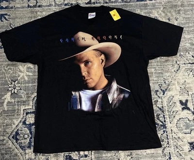 Camiseta vintage para hombre Carth Brooks negra X-large 1996 Fresh Horses World Tour Foto 1 de 4