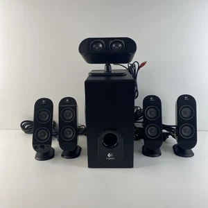Logitech X‑530 5.1 Surround Sound Speaker System Full Set Tested - Picture 1 of 19