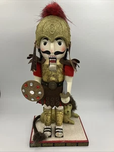 Gladiator & Lion Nutcracker 15” 2007 Bombay Company  - Picture 1 of 10
