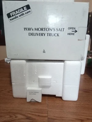 Camión de reparto Danbury Mint 1930 Morton's Salt 1:24 con caja sin papel  Foto 1 de 4