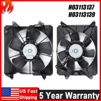 Radiator Condenser Cooling Fan Assembly.For 2016-2018 Honda HR-V 19015-51B-H01 Foto 1 de 4