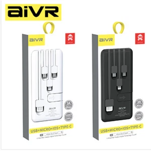 Portable 10000mAh Power Bank Fast Charger Battery Pack, USB, Micro, IOS, Type C - Picture 1 of 3