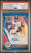 Najee Harris 2021 Prizm Draft Picks - Auto Blue Prizm - PSA 10/AUTO 10 -  POP 1