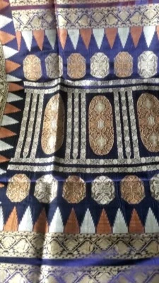 PRECIO FINAL: Mujer Diseñador Tradicional Auténtico Valkalam Sari Telar Manual Boda Foto 1 de 4