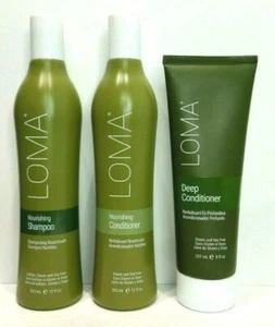 Loma Nourshing Shampoo, Conditioner - 12 oz & Deep Conditioner - 8 oz Trio - Picture 1 of 5