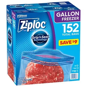 Ziploc Easy Open Tabs Sacchetti da gallone per congelatore (152 ct.) - Foto 1 di 7